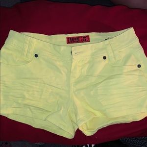 Neon Yellow Shorts